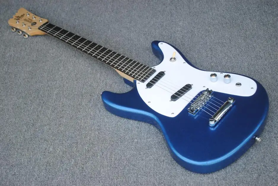 Синий металлик Mosrite 1965 adventure II электрогитара smoer головной платок форма mosrite электрогитара