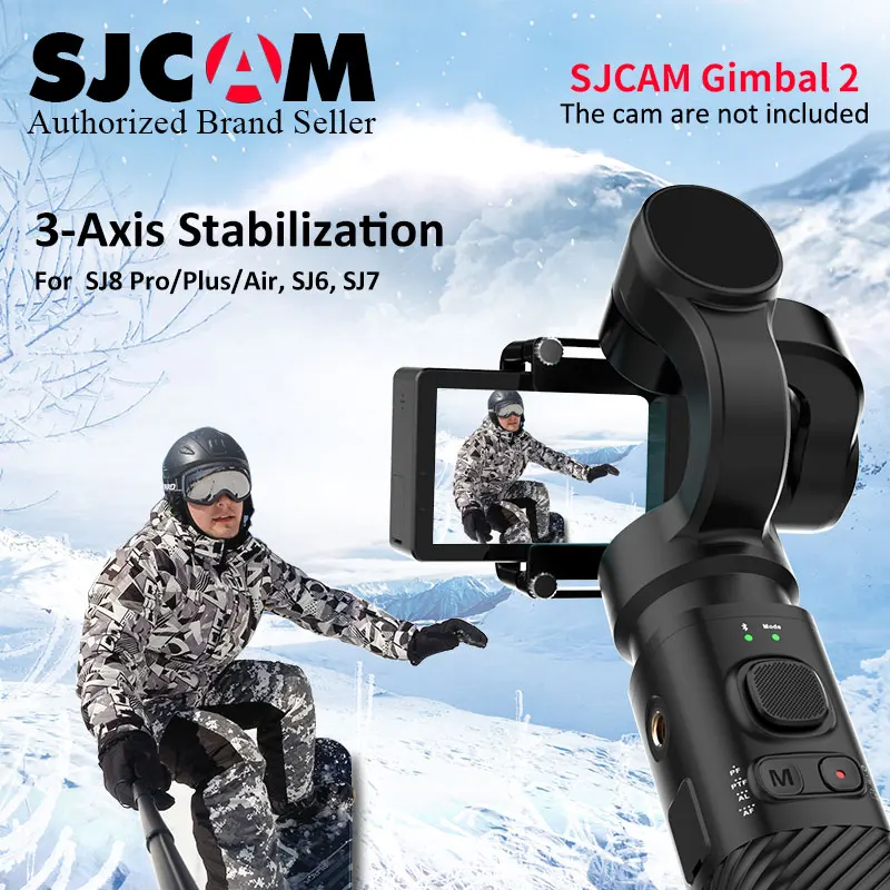 SJCAM SJ-GIMBAL 2 3-осевой ручной шарнирный стабилизатор для камеры GoPro Bluetooth Управление