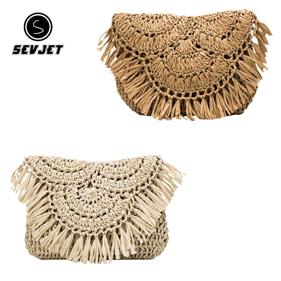 Новинка 2020 летняя сумка для женщин плетеная Женская Повседневная Соломенная