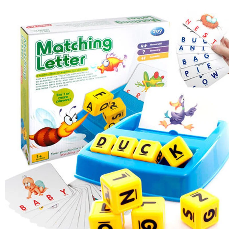

Spelling Words Matching Letter Toys For Kids Learning Alphabet Montessori English Games Juguetes Para Niños De 2 4 5 6 Años