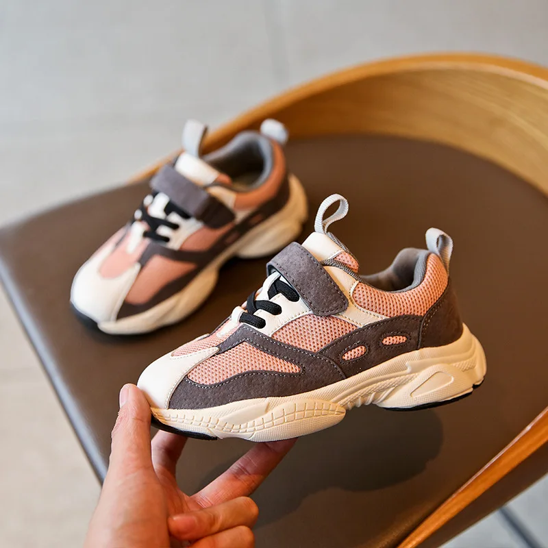 

Children Sneaker 2021 Summer Girl's Boys Sports Shoes Mesh / PU Breathable Sneaker High Quality Brand Shoes Leisure Shoe