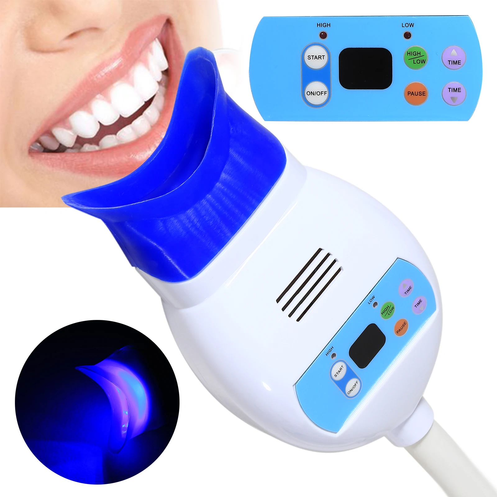 Dental Oral Teeth Whitening LED Blue Light Lamp Bleaching Accelerator Clinical-Use Dental Instrument