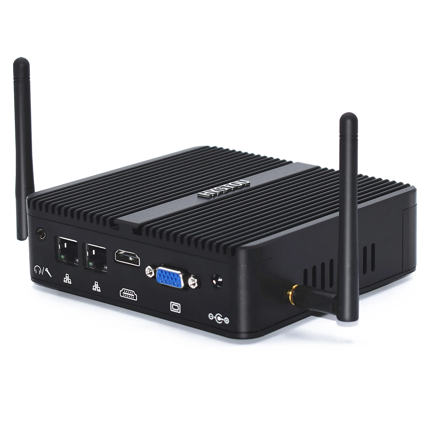 Quad Core Intel J4105 Fanless Desktop Micro Mini PC Celeron J1900 N3160 2 NIC LAN VGA Series Port Tiny Server Computer Linux