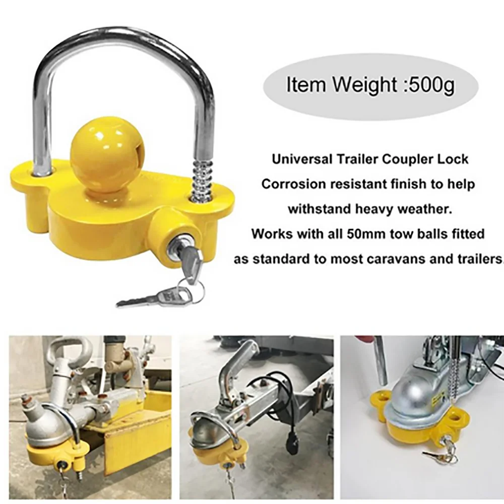 

Anti-Theft Hitch Lock Coupling Lock Trailer Ball Parts Boat Motorcycle Tow Ball Caravan Camping Anti Theft Trailer Accessories