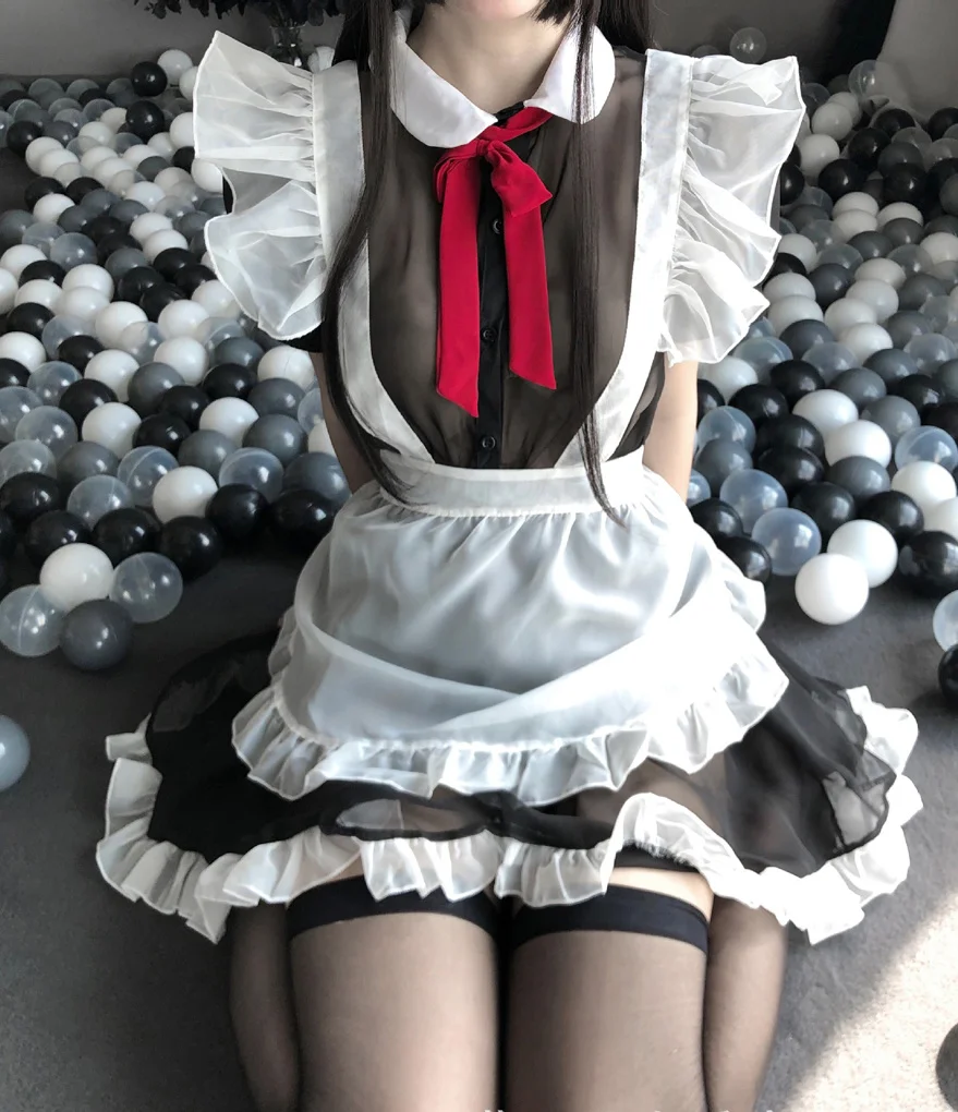 Сексуальный Рождественский костюм для косплея Прозрачное нижнее белье