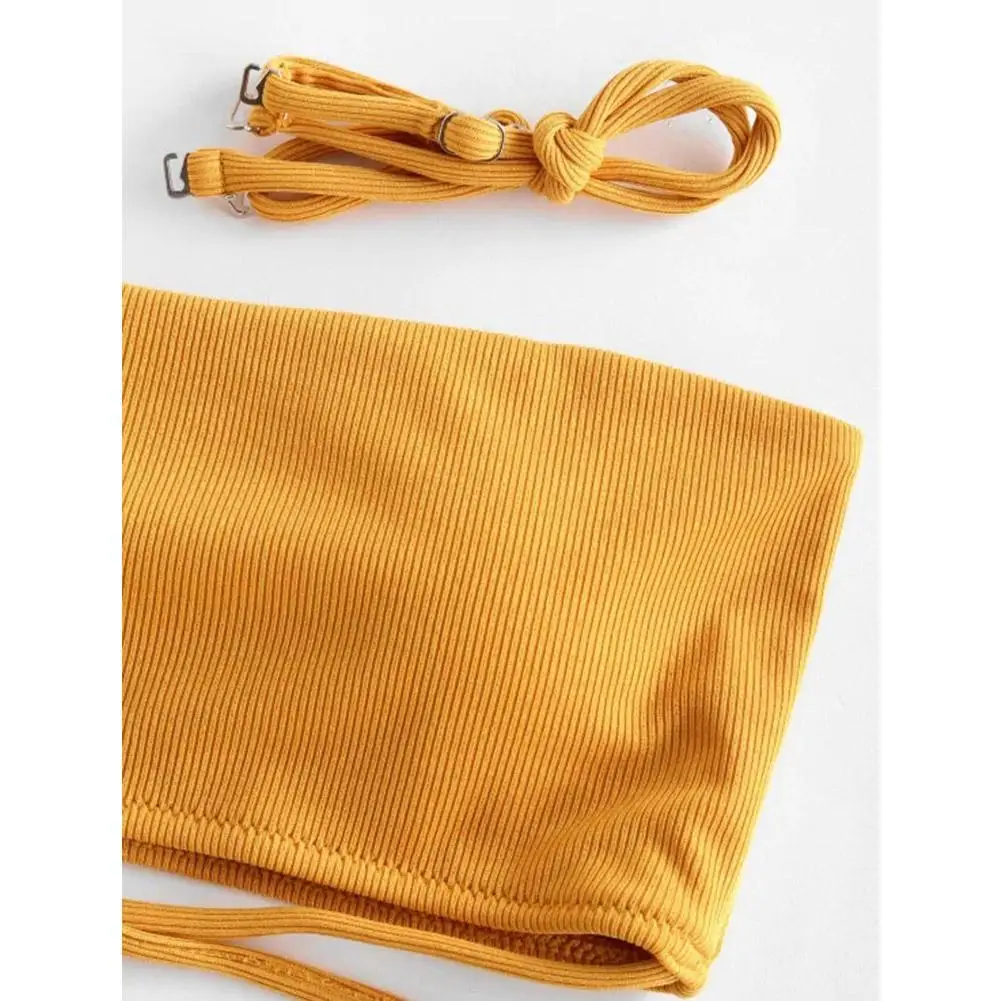 

Swimming Suit For Women Women's Fashion Sexy Bikini High Waisted Set Two Piece Swimsuit Color biquinis feminino Swimwear J3Z3