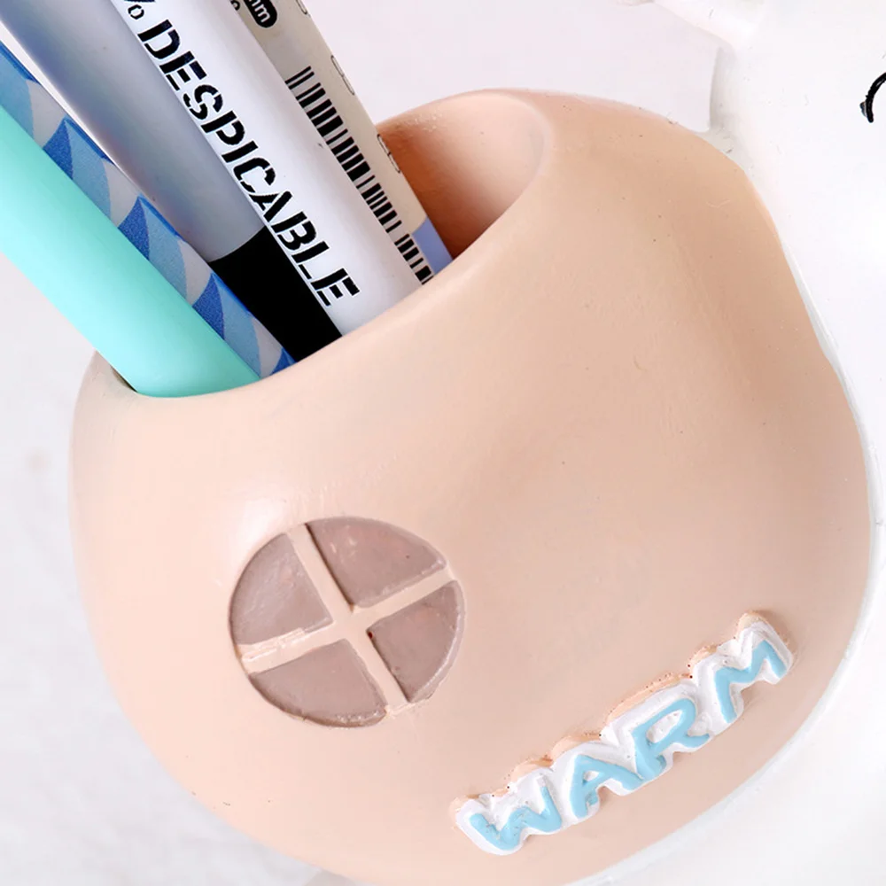

Exquisite Pen Holder Portable Animal Shape Pencil Container Multiple-use Desk Deccoration Organizer for Bedroom Office House (Ra