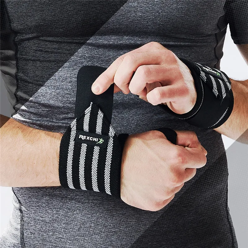 

1PC Sports Gym Power Training Bracers Wrister Weightlifting Wrist Protector Pressure Cuff Wrist-band Wrap Wind Belt Men Women