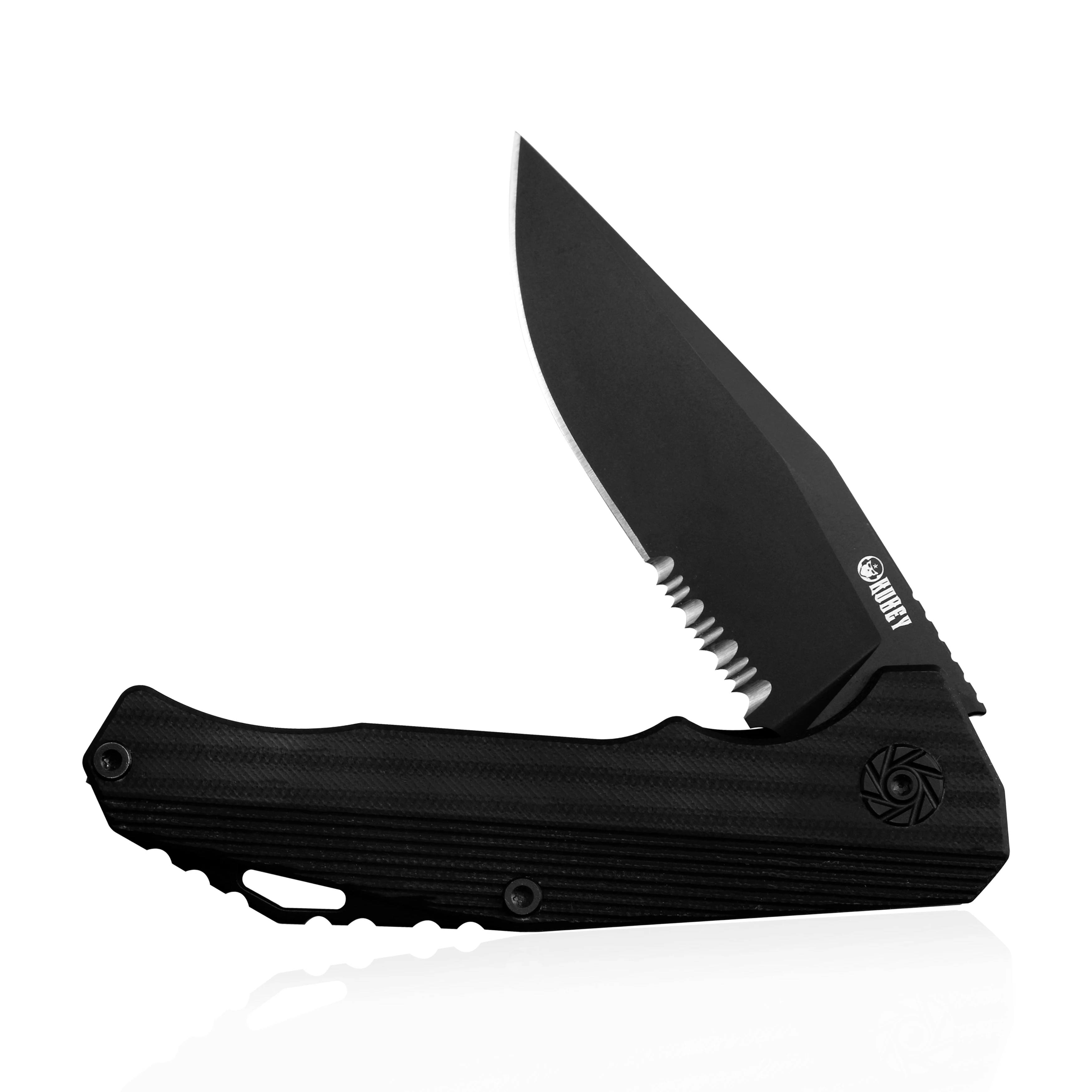 KUBEY KU216 EDC Складной карманный нож D2 стальное лезвие заполненный стеклом G10 ручные