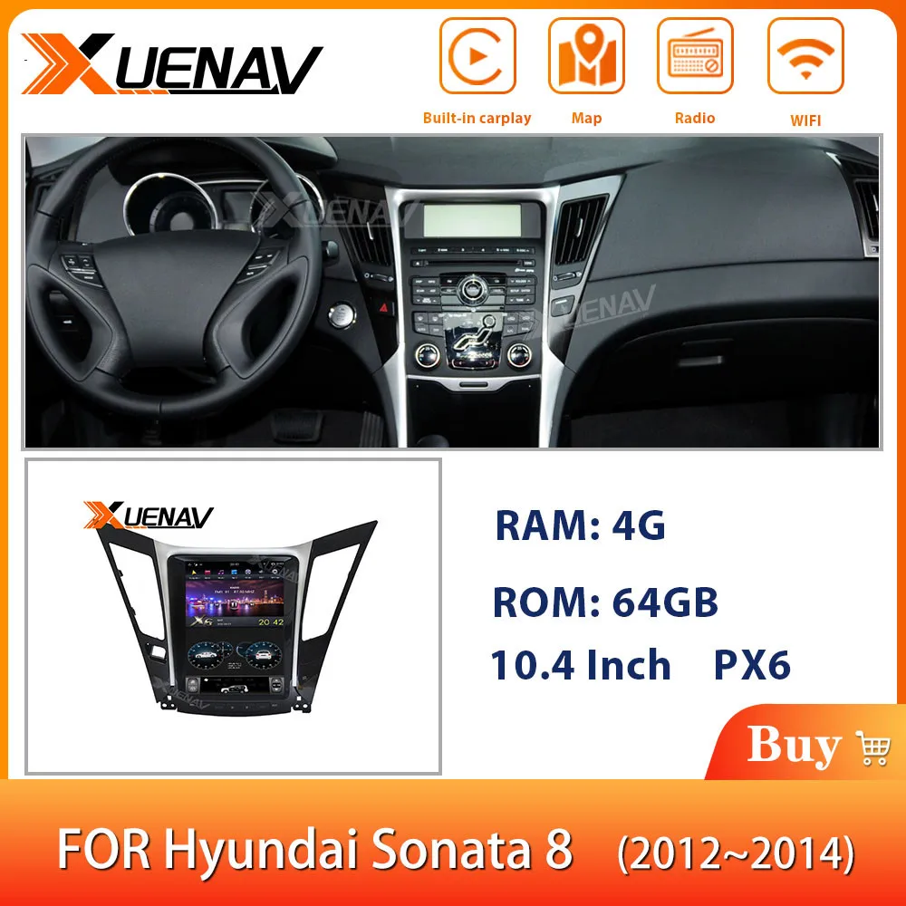 online Xuenav 10.4 Polegada Leitor De Dvd Para-hyundai Sonata 2012-2014 Navegação Gps Android 9.0 Leitor De MultimÃdia Estéreo