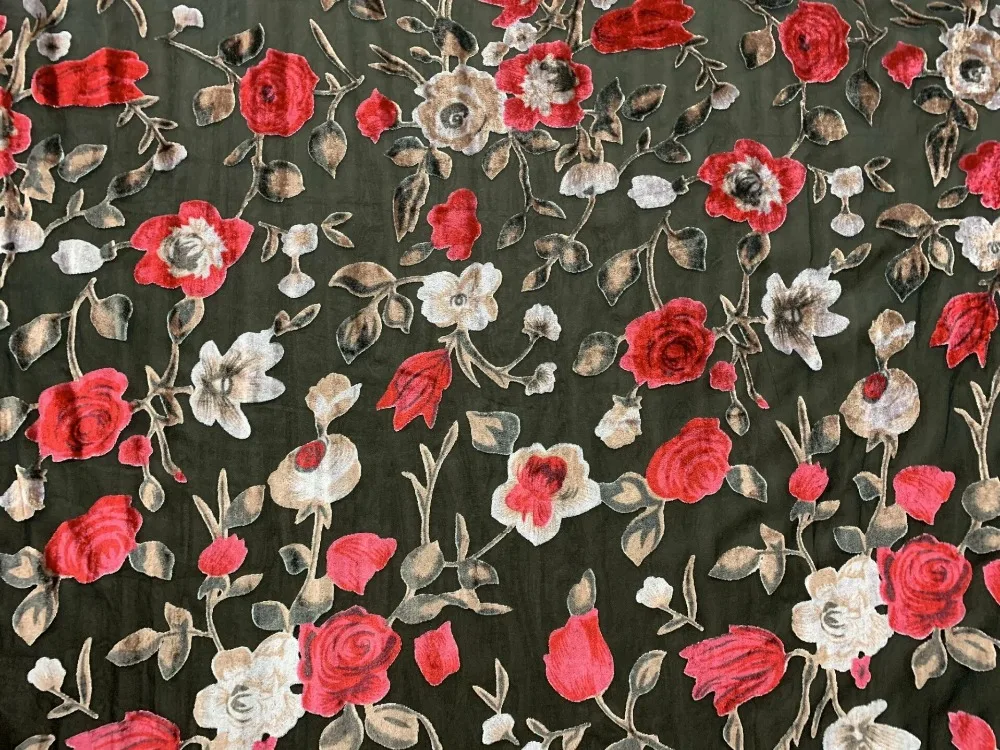 Флокированное платье, сделай сам, вискоза, бархат, ткань 115 см, ширина, cheongsam, ткань для свадебного платья, материал, ткань