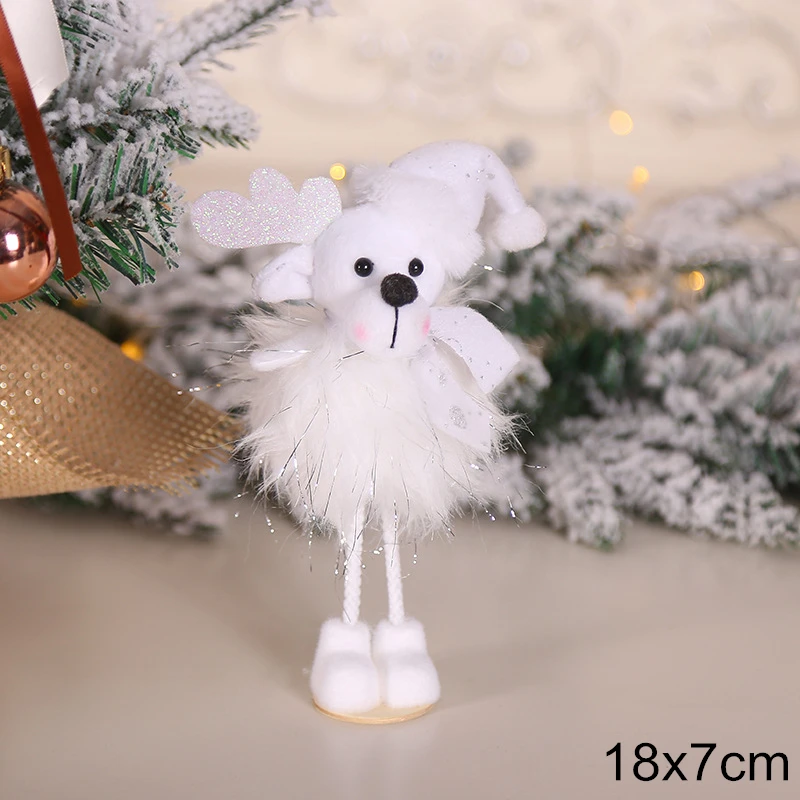 0139-elk Висячая кукла Ангел рождественские украшения для дома рождественские товары кулон Рождественский орнамент Navidad Kerst год - Цвет: 0139-elk