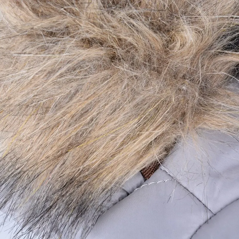 Ветрозащитная куртка для собак Меховая толстовка с капюшоном щенков Одежда