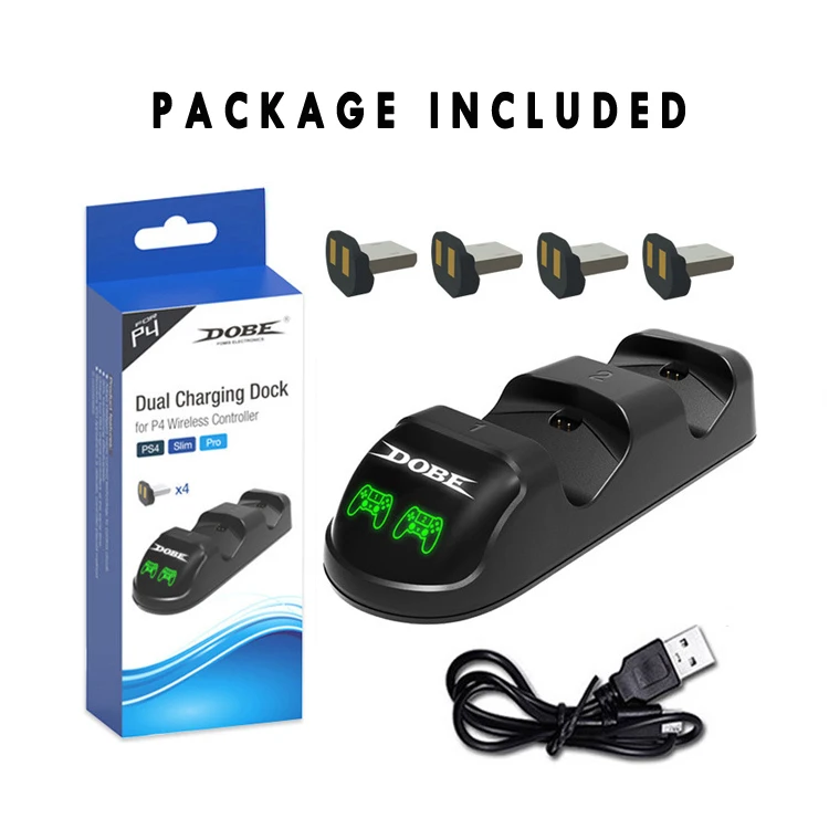 Для PS4 Быстрая зарядка док станция с двумя контроллерами зарядное устройство