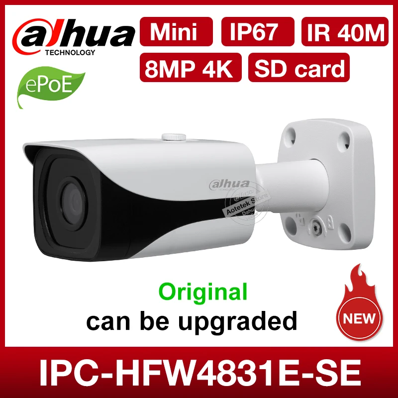 Сетевой видеорегистратор Dahua оригинальный DH-IPC-HFW4831E-SE 8MP 4K Mini сетевая IP Камера