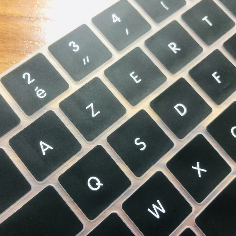 AZERT наклейки на клавиатуру для macbook Air13 A2179 крышка клавиатуры pro13 чехол аксессуары