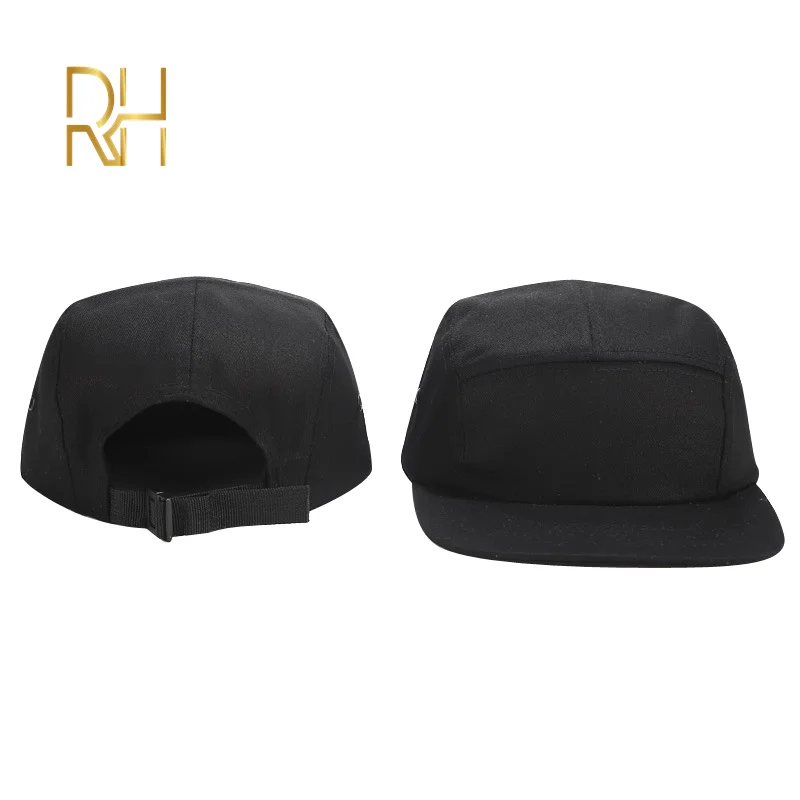 Повседневная хлопковая кепка с 5 панелью однотонная бейсболка плоским козырьком