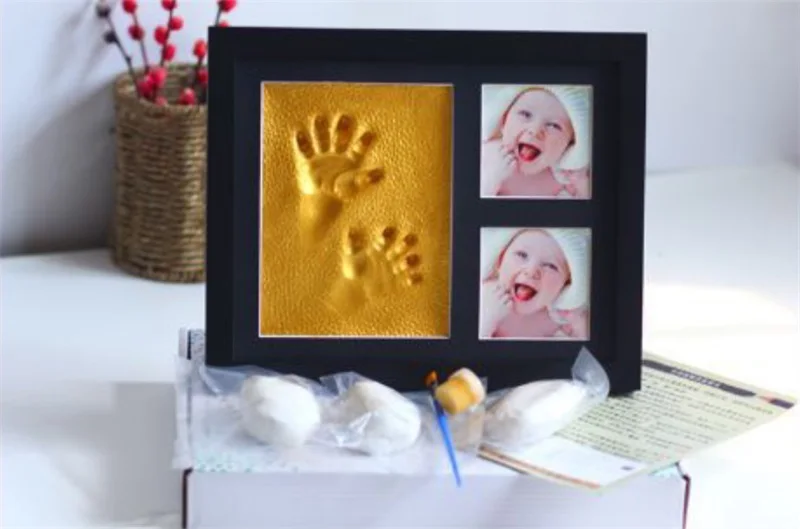 Детские руки форма нога печать фоторамка новорожденный DIY отпечаток руки отпечаток ноги картина памятник растут сувенир Детские предметы лапа печать коврик
