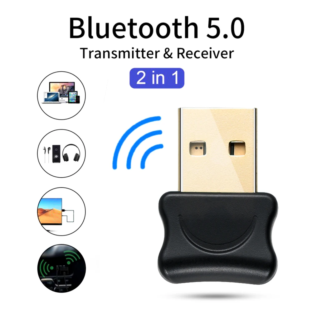 Bluetooth 5 0 адаптер USB передатчик приемник беспроводной ключ для наушников аудио ПК