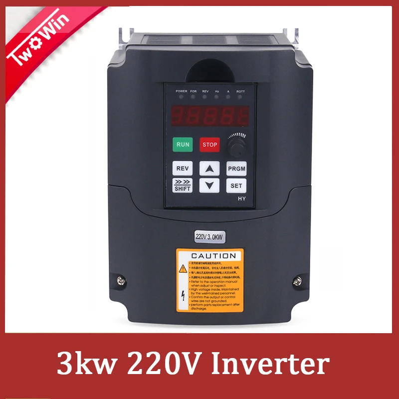 3KW 220V VFD частотно-регулируемый привод 1HP/3HP Вход 3HP Инвертор Выходной частоты конвертер для 3kw шпинделя с частотно-регулируемым приводом 3KW инвертор