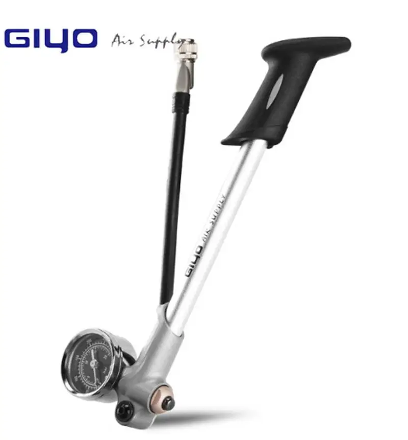 GIYO Pump 300psi High-pressure Bike Air Shock Pump For Fork& Rear Suspension Cycling Bicycle Pump Mountain Bike Pump With Gauge