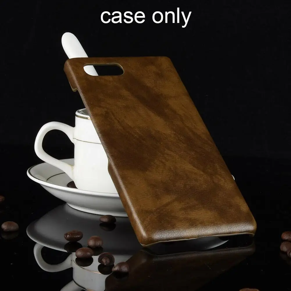 

Vintage Leather Case For Blackberry Key2 Q20 Q30 KEYone Priv Shockproof Back Hard Dtek70 Cover Phone Protective Thin Ultra F0J2