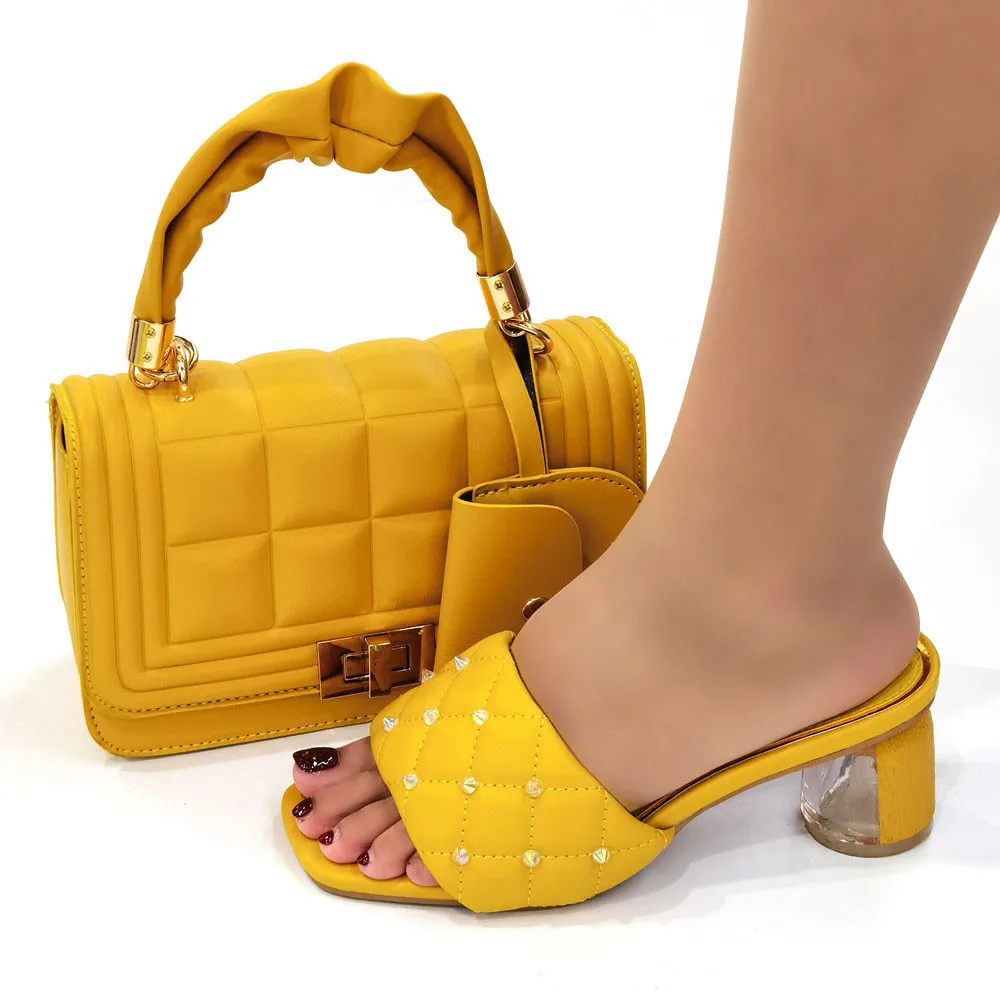 Doershow хорошая цена африканская Свадебная обувь Итальянская с подходящими сумками