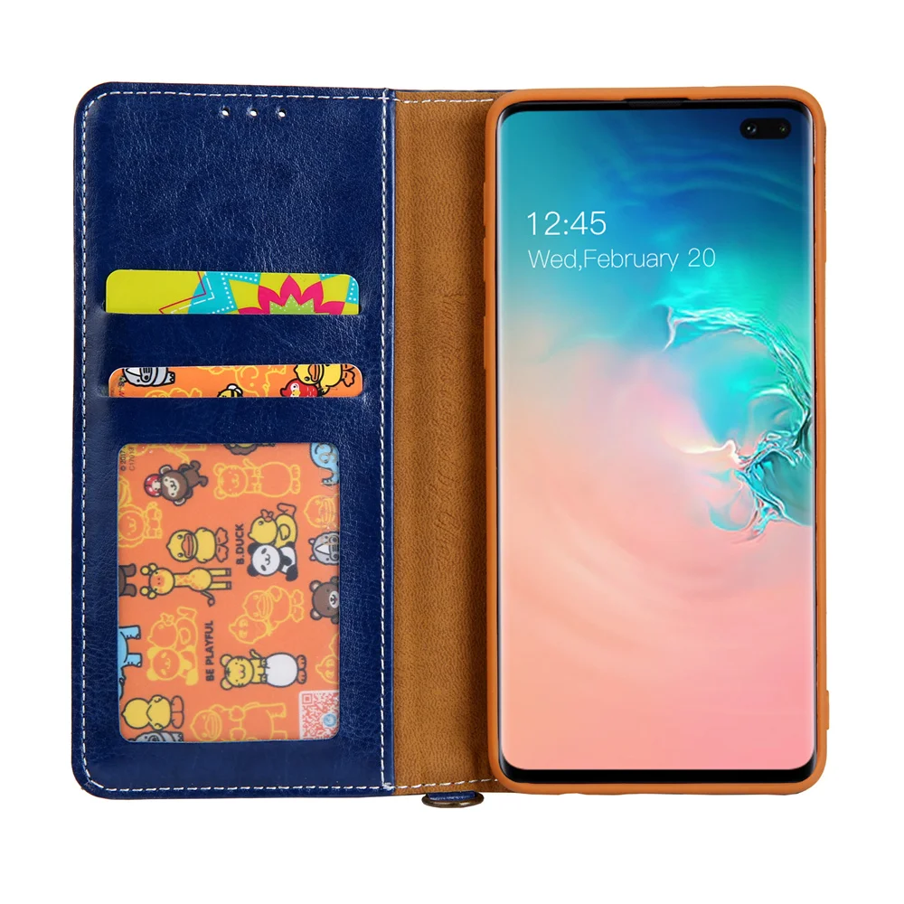 Винтажный кошелек с откидной крышкой для samsung S10plus, крепкий Магнитный кожаный чехол для Galaxy S8, S9, S10 Plus, S7 Edge, Note 9, 8, чехол Etui
