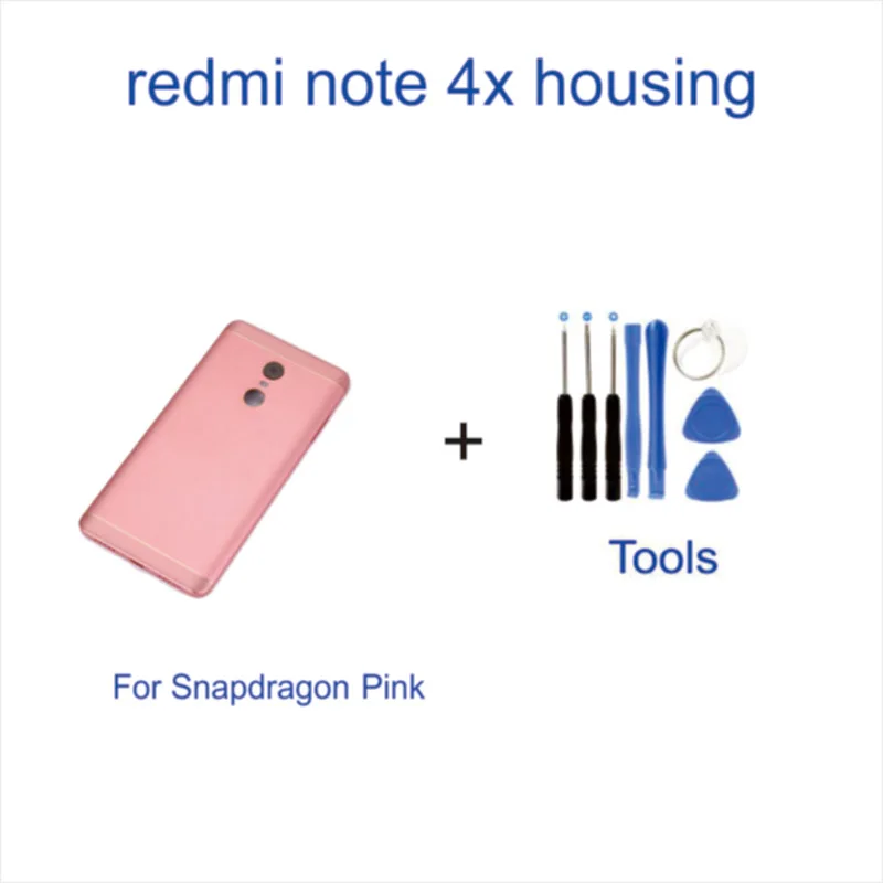 For Snapdragon Pink Xiao mi Red mi Note 4 4X чехол для батареи задняя крышка для задней двери чехол для замены Snapdragon Xiao mi Red mi Note 4 4X чехол для аккумулятора - Цвет: For Snapdragon Pink