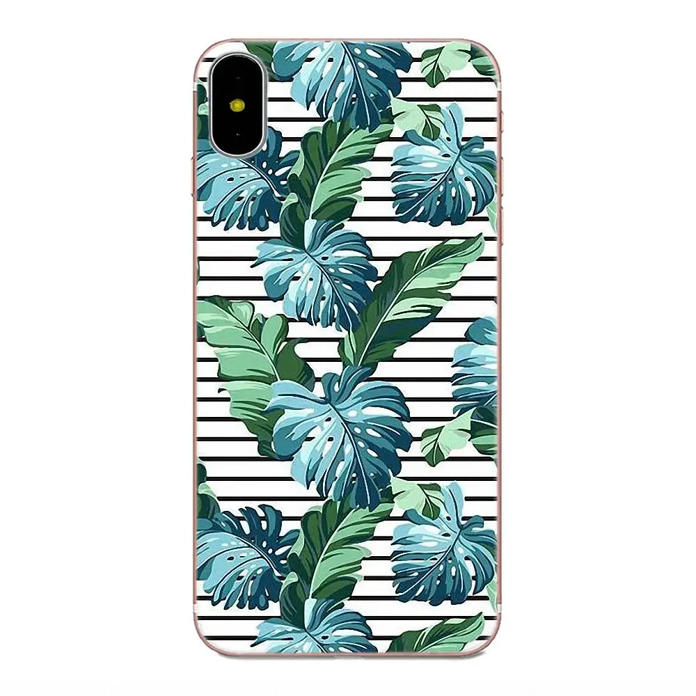 Summer Leaf Cactus Plants For Samsung Galaxy J1 J3 J4 J5 J6 J7 A10 A20 A20E A3 A40 A5 A50 A7 2016 2017 2018 Soft Capa | Мобильные