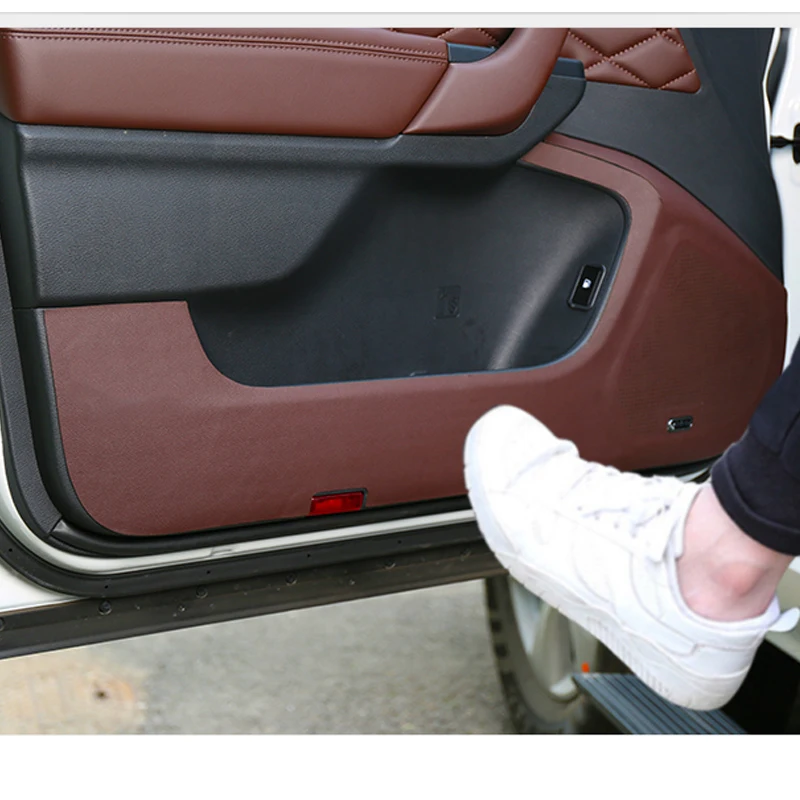 Автомобильные накладки для защиты от ударов двери кожаная наклейка из