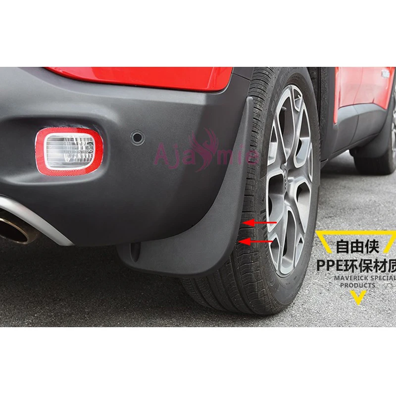 For Jeep Renegade 2016 2017 20184pcs Mudguards Mudflaps Mud Flap Splash Guard Fender Car Styling Accessories | Автомобили и
