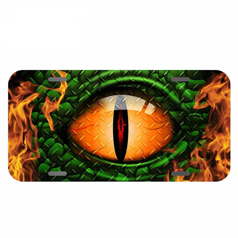 

13cm X 6.7cm For Dragon Eyes Occlusion Scratch Car Stickers PVC Sunscreen Decal Personality Creative Suitable For VAN RV