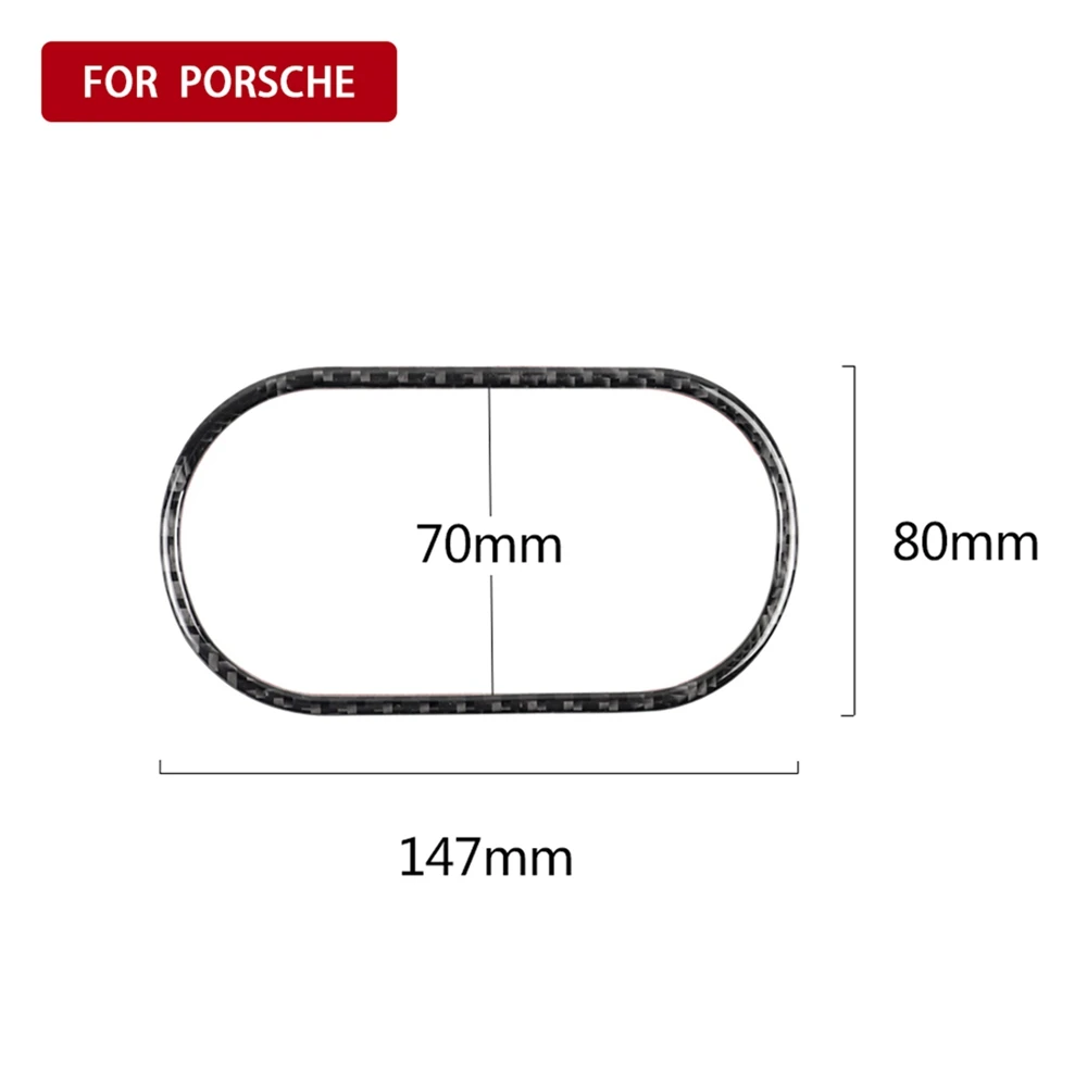 

Car Accessories Carbon Fiber Headlight Switch Button Panel Frame Cover Trim Decal Sticker for Macan
