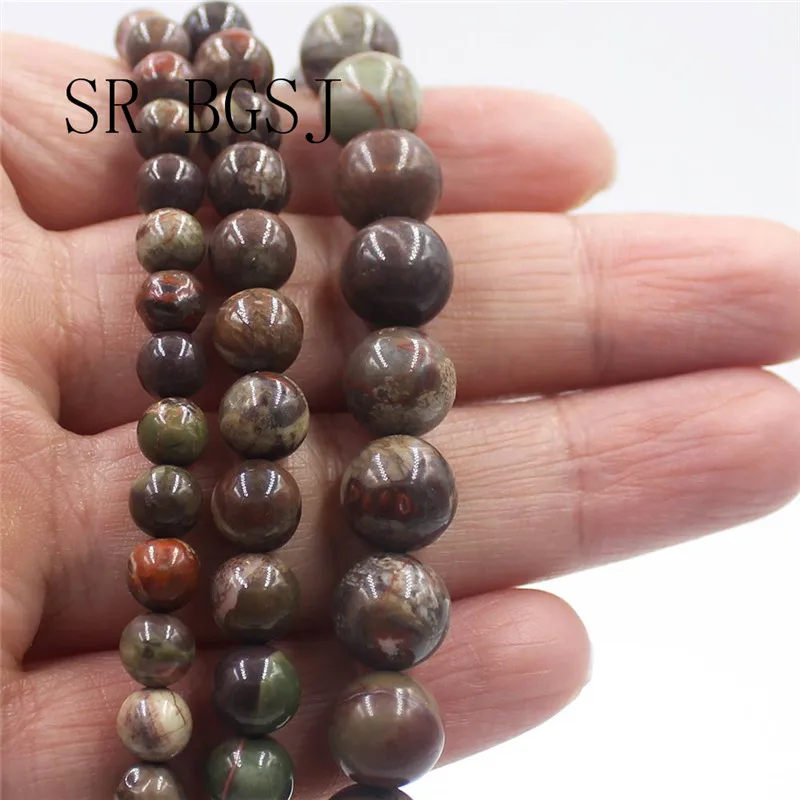 

Free Shipping 6mm 8mm 10mm Kambaba Jaspers Round Genuine Gems Stone Jewelry Making Beads Strand 15"
