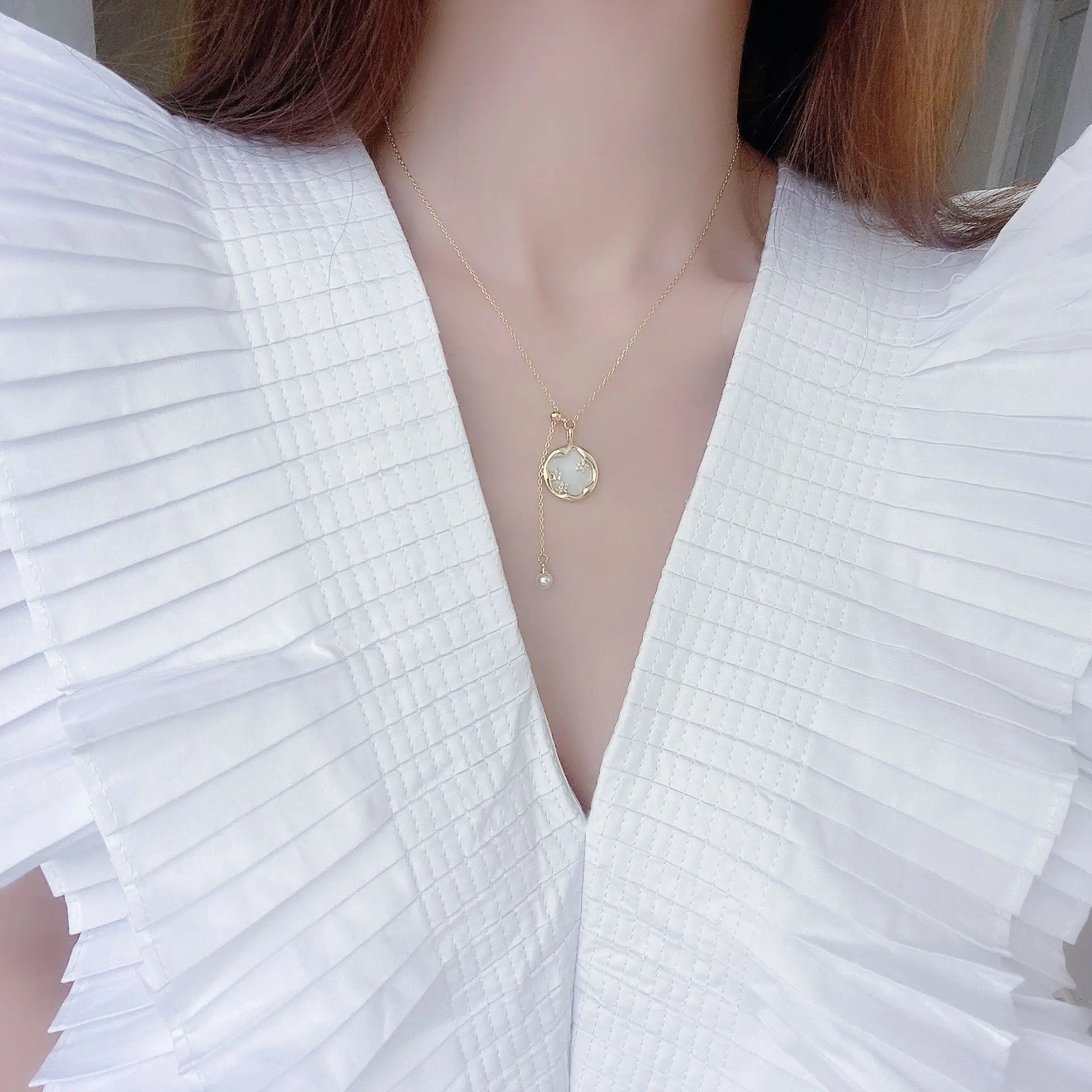 Женские Геометрические Ожерелья с подвеской простые Подарочные ожерелья