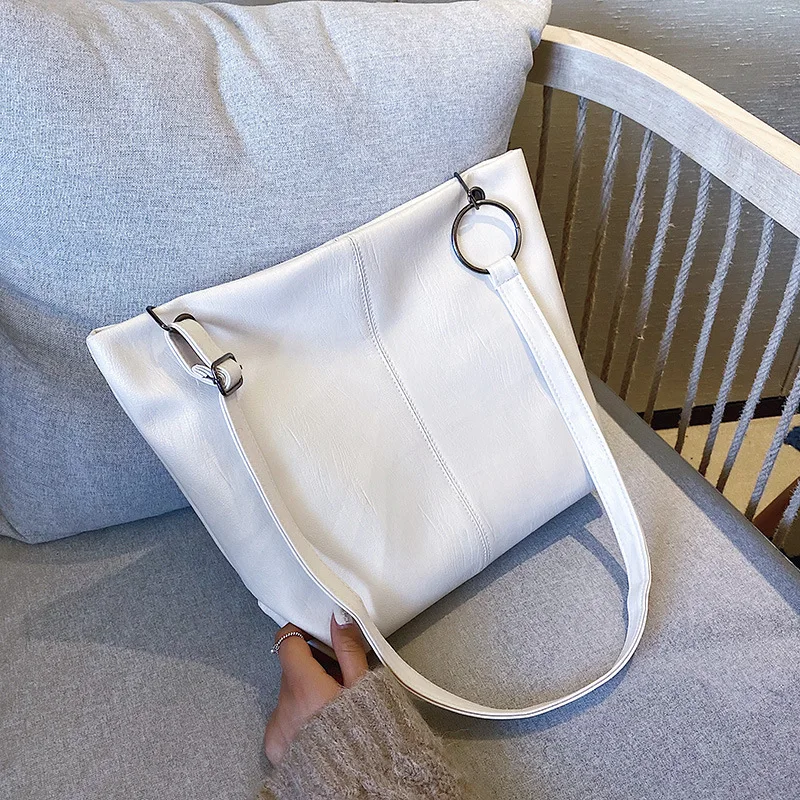 Повседневная Большая Сумка через плечо для женщин 2020 вместительные мягкие сумки