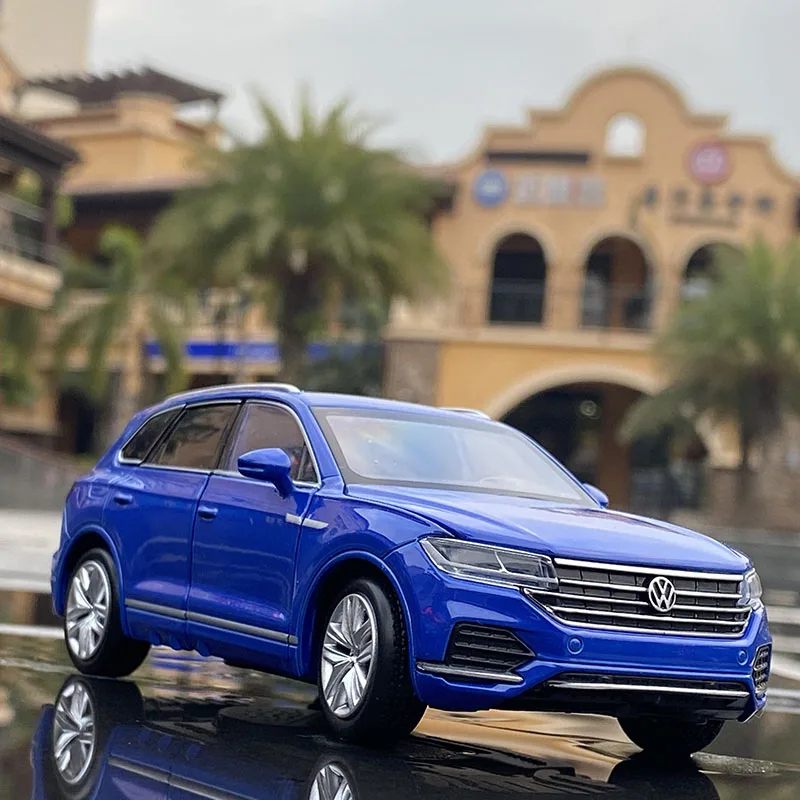 1:32 внедорожник Touareg легкосплавный автомобиль задний звук и светильник