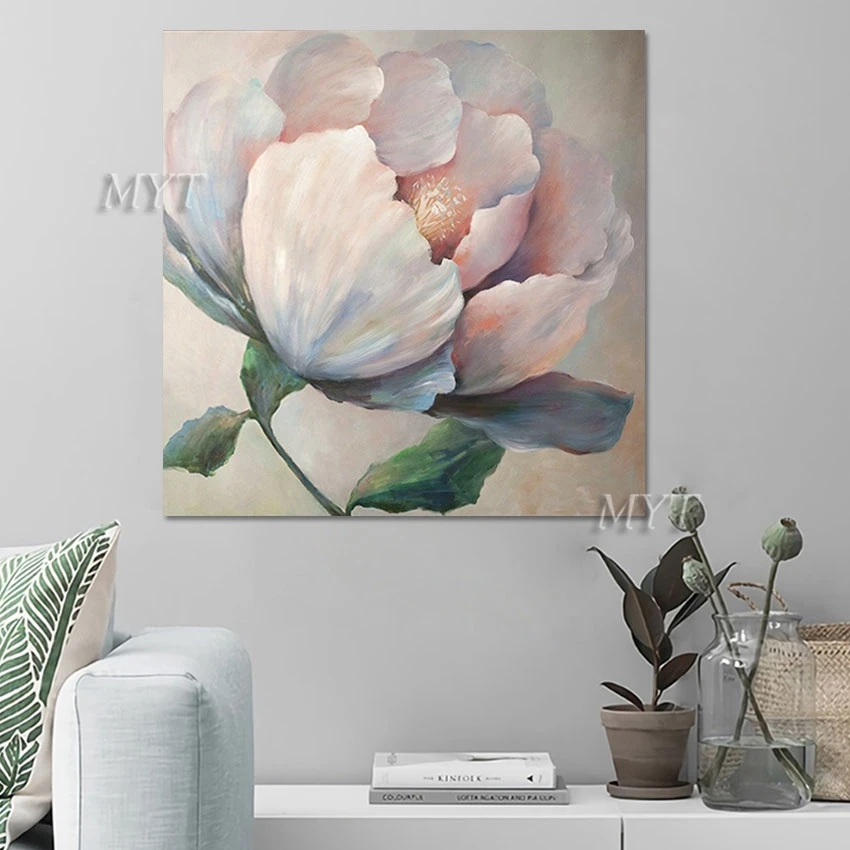 

Палитра ножей классический цветок картина маслом украшение проект рамка бесплатно квадратный один цветок Акриловая картина маслом настенное искусство