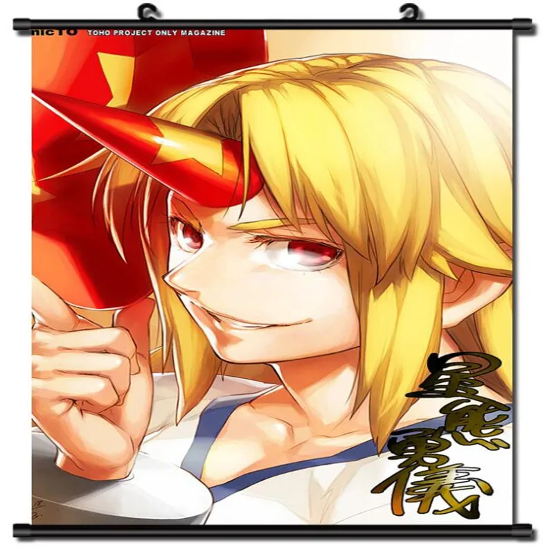 Японское аниме проект TouHou Subterranean Animism Hoshiguma Yuugi домашний декор Стена Свиток