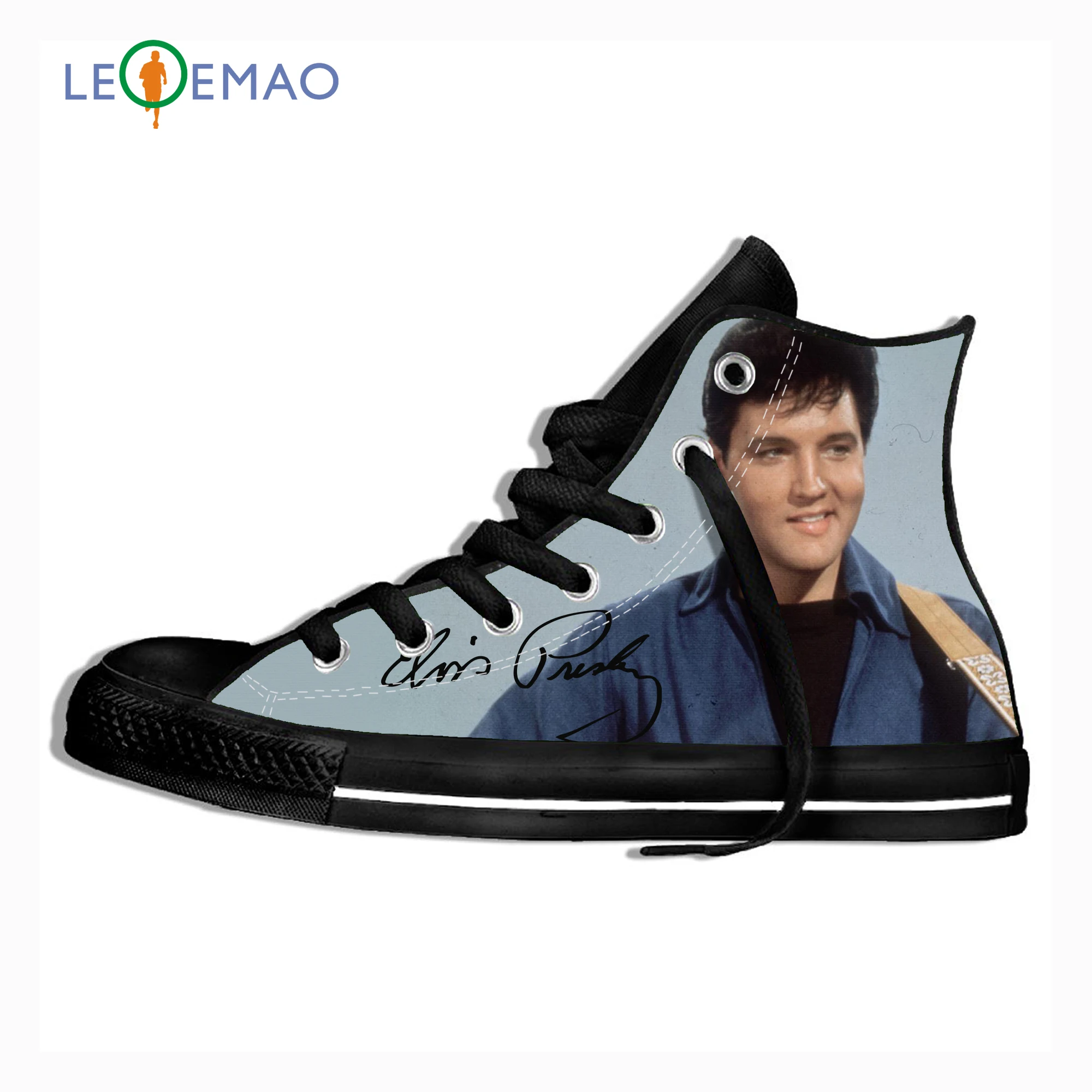 

Print Women's Canvas Elvis Presley Shoes Lace Up Custom Design Woman Fashion Sneakers Drop Shipping DIY Footwear 2020 New