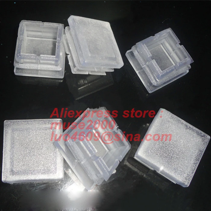 Квадратная трубчатая заглушка 25x25 мм напольные накладки для ножек крышка