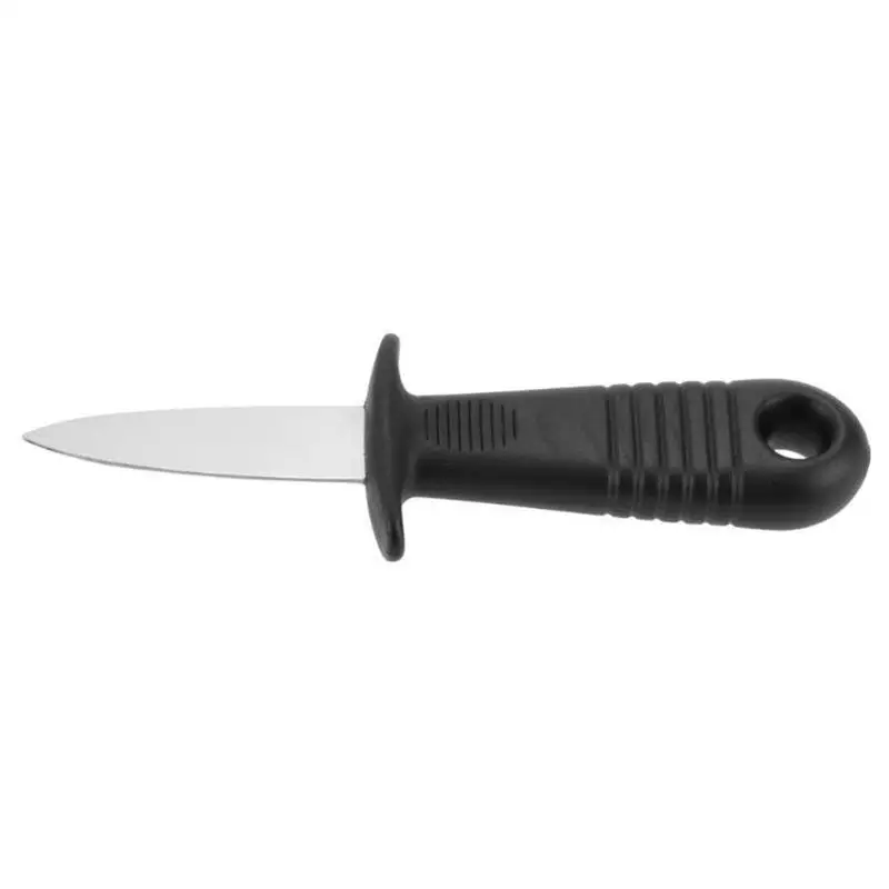 Сталь Лопата морепродукты Shell Инструмент Открытый устричный нож пластиковая
