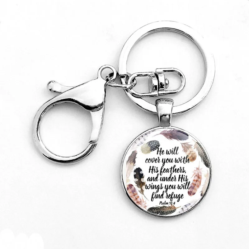 

Creative Bible Lection Keychains Cute Christian Metal Key ChainChurch Sunday School Gift Student Lovers Gift Bag Pendant