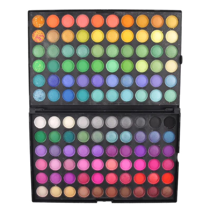 Палитра теней для век 120 цветов профессиональный макияж матовые и мерцающие тени
