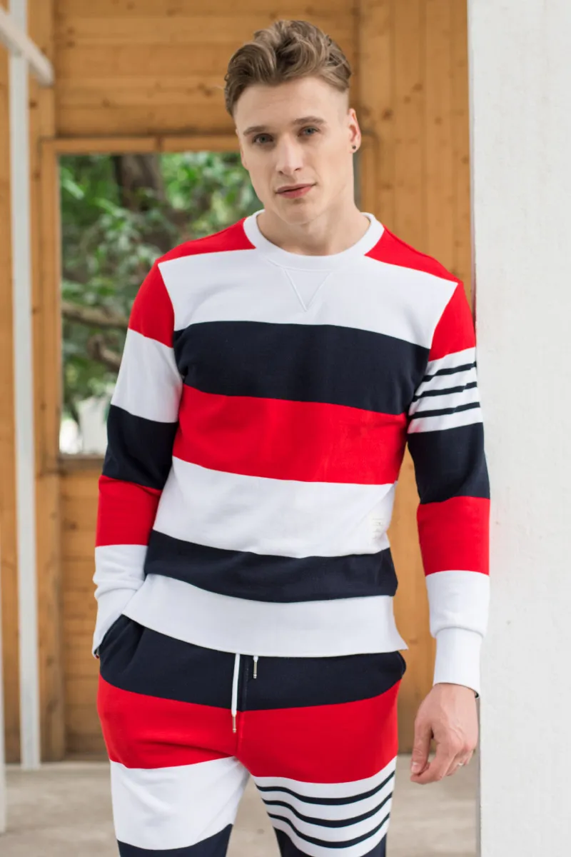 Модная брендовая Весенняя Лоскутная одежда TB THOM хлопковая куртка мужские