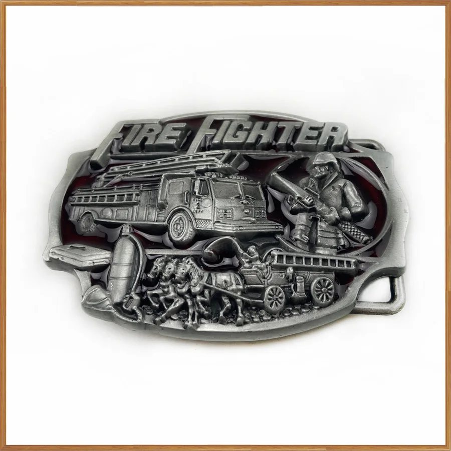 BuckleClub Ретро цинковый сплав пожарный Джинсы подарок ковбойский ремень пряжка