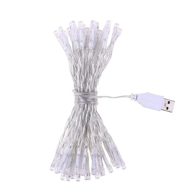 

USB 4 Meters 40 Lights Photo Clip String Lights Holder LED Home Lighting Decoration Lamp for Wedding Party