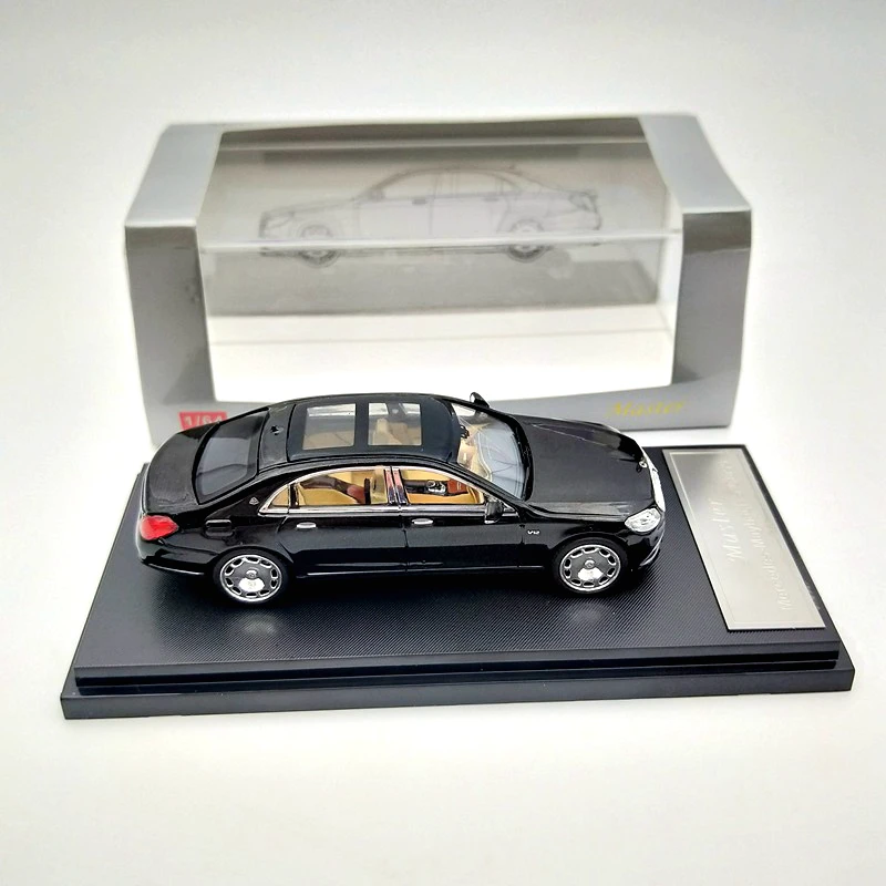 

5pcs Master For Maybach S-Class S680 Diecast Model Toys Car Collection Limited Edition Black 1:64 Gifts