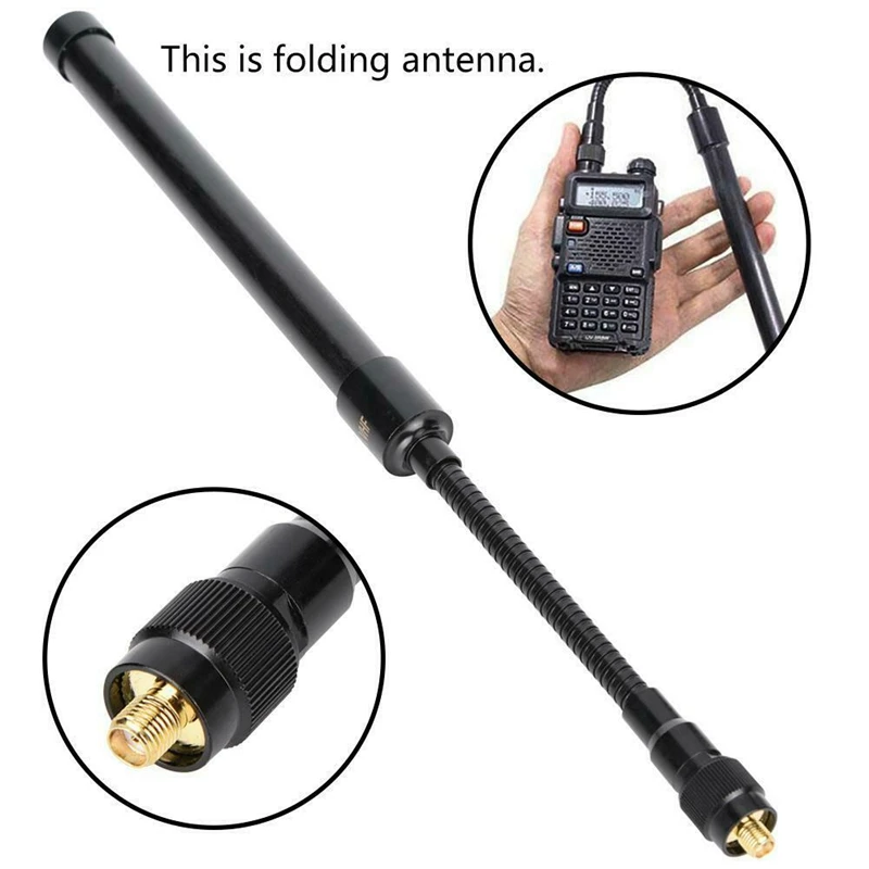 Антенна VHF/UHF Dual Band SMA типа мама для Kenwood радио BaoFeng UV-5R UV-82 BF-888S Retevis H777 двухстороннее